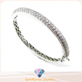 Micro de la señora Pave CZ Brazalete de plata de moda (G41237)